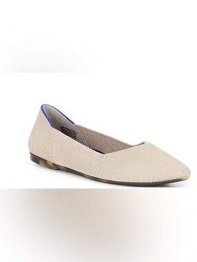 Rothys The Point Ecru Beige Women's Flats Shoes Size 9